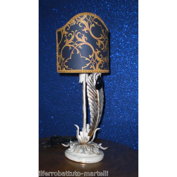 Wrought Iron Abat Jour Lamp. Size approx. 20 x 45  cm . 726