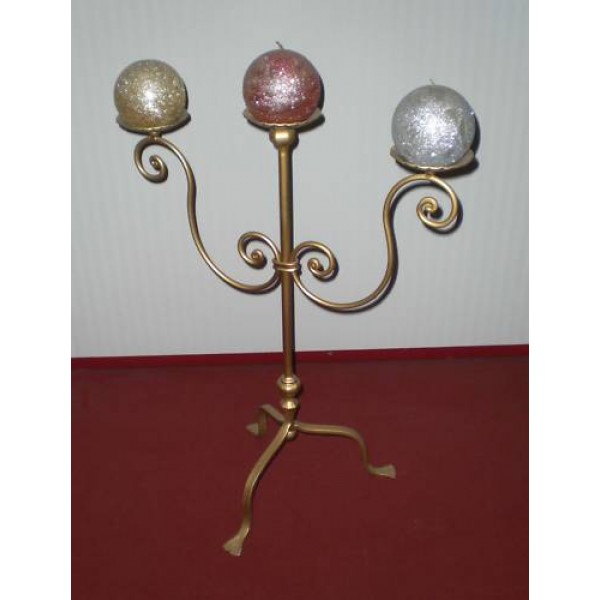 Wrought Iron Candelabra . Size approx. 50 x 70 cm . 1006