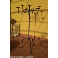 CANDELABRO  in Ferro Battuto . Realizzazioni Personalizzate . 1023