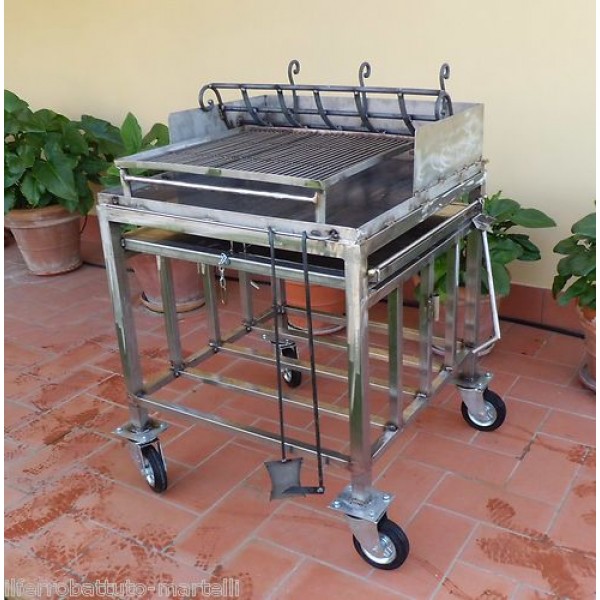 BARBECUE in Acciaio Inox . Ferro Battuto . Realizzazioni Personalizzate . 853