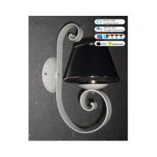 WROUGHT IRON WALL LAMP design . ivory . SMART lighting . compatible with iOS and Android. works with Amazon Alexa, Google Home, Ifttt. light lamp INTELLIGENT HOME AUTOMATION WIFI. 106