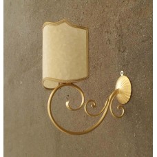 WROUGHT IRON WALL LAMP design  .gold . 119