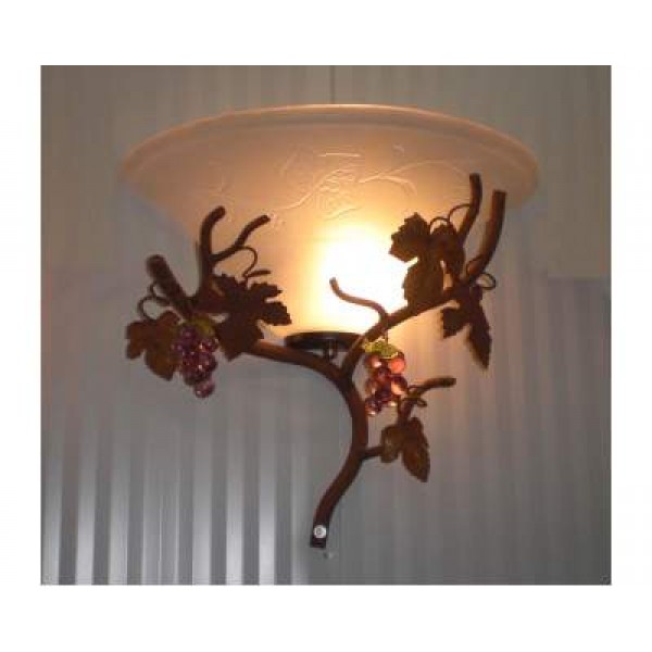 WROUGHT IRON WALL LAMP design . 120