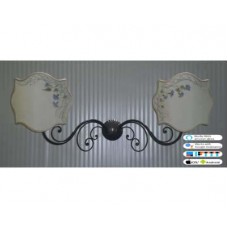 WROUGHT IRON WALL LAMP design . iron .SMART lighting . compatible with iOS and Android. works with Amazon Alexa, Google Home, Ifttt. light lamp INTELLIGENT HOME AUTOMATION WIFI.  124