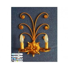 WROUGHT IRON WALL LAMP design . gold .SMART lighting . compatible with iOS and Android. works with Amazon Alexa, Google Home, Ifttt. light lamp INTELLIGENT HOME AUTOMATION WIFI.  131