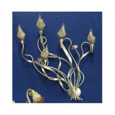 APPLIQUE design FERRO BATTUTO . argento . 154