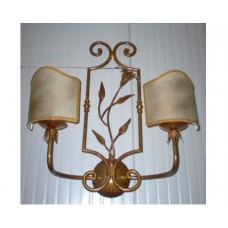 WROUGHT IRON WALL LAMP design . gold . 156