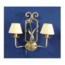 WROUGHT IRON WALL LAMP design . gold . 163