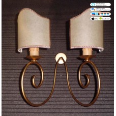 WROUGHT IRON WALL LAMP design . white .SMART lighting . compatible with iOS and Android. works with Amazon Alexa, Google Home, Ifttt. light lamp INTELLIGENT HOME AUTOMATION WIFI.  172
