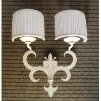 APPLIQUE design FERRO BATTUTO . bianco .  illuminazione SMART compatibile con iOS e Android . funziona con Amazon Alexa, Google Home, Ifttt . WIFI luce lampada DOMOTICA INTELLIGENTE . 176