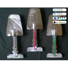 LAMPADA da Parete Design . APPLIQUE in Ferro . colore ferro spazzolato con filo bianco nero .  illuminazione SMART compatibile con iOS e Android . funziona con Amazon Alexa, Google Home, Ifttt . WIFI luce lampada DOMOTICA INTELLIGENTE . 702