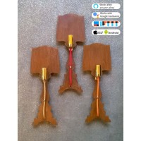 Wall LAMP Design in Iron. rust color with orange thread . SMART lighting . compatible with iOS and Android. works with Amazon Alexa, Google Home, Ifttt. light lamp INTELLIGENT HOME AUTOMATION WIFI. 703