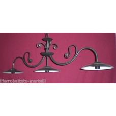 LAMPADARIO BILANCIA in Ferro Battuto . Dimensioni cm 120 x 50 circa . Colore Ferro con Piatti .  luce classica o domotica compatibile con Alexa e Google . 212