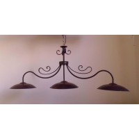 LAMPADARIO BILANCIA in Ferro Battuto . Realizzazioni Personalizzate .  luce classica o domotica compatibile con Alexa e Google . 213