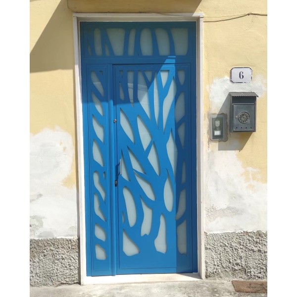 CANCELLO PORTONE in Ferro Design con taglio laser . Realizzazioni Personalizzate . cod. 1369 . Detrazioni 50%