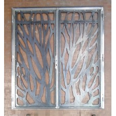 Gate Door in Iron Design with laser cutting . Personalised Executions. 1369