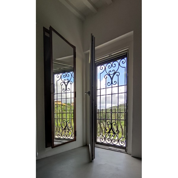 CANCELLO PORTONE in Ferro Battuto . Realizzazioni Personalizzate . cod. 1924 . Detrazioni 50%