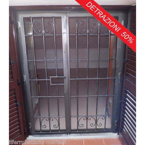 CANCELLO PORTONE in Ferro Battuto . Realizzazioni Personalizzate . cod. 555 . Detrazioni 50%