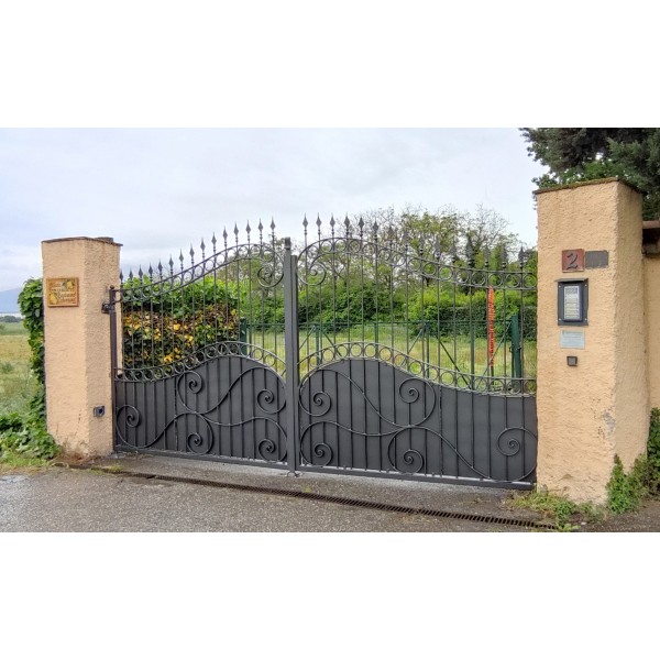 CANCELLO CARRABILE Ferro Battuto . Realizzazioni Personalizzate . cod. 050 . Detrazioni 50%