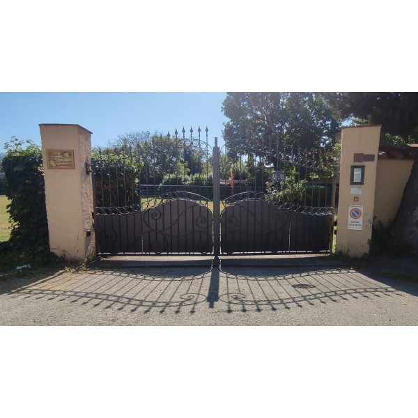 CANCELLO CARRABILE Ferro Battuto . Realizzazioni Personalizzate . cod. 050 . Detrazioni 50%