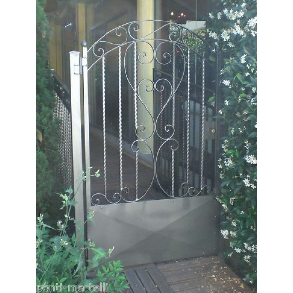 Wrought Iron Pedestrian Gate. Personalised Executions. 084