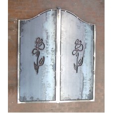 Pedestrian Gate in Iron Design with laser cutting . Personalised Executions.1507