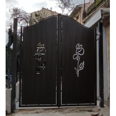 Pedestrian Gate in Iron Design with laser cutting . Personalised Executions.1507