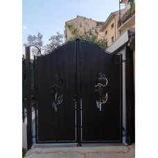 Pedestrian Gate in Iron Design with laser cutting . Personalised Executions.1507