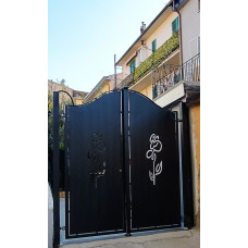 CANCELLO PEDONALE in Ferro con disegno Laser . Realizzazioni Personalizzate . Cod. 1507