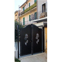 CANCELLO PEDONALE in Ferro con disegno Laser . Realizzazioni Personalizzate . Cod. 1507