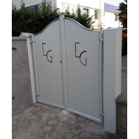 CANCELLO PEDONALE in Ferro con disegno Laser . Realizzazioni Personalizzate . Cod. 1507