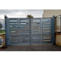 Driveway Gate in Iron Design with laser cutting . Personalised Executions. 1510