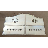 CANCELLO CARRABILE in Ferro con disegno Laser . Realizzazioni Personalizzate . Cod. 1511