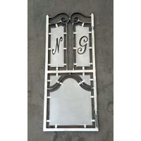 Pedestrian Gate in Iron Design with laser cutting . Personalised Executions. 1515