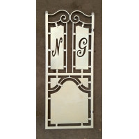 CANCELLO PEDONALE in Ferro con disegno Laser . Realizzazioni Personalizzate . Cod. 1515