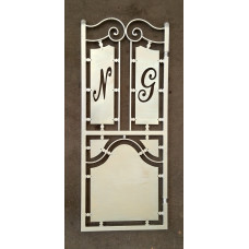 CANCELLO PEDONALE in Ferro con disegno Laser . Realizzazioni Personalizzate . Cod. 1515