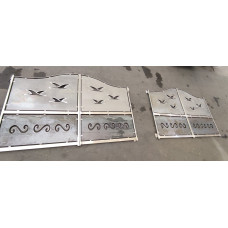 CANCELLO CARRABILE in Ferro con disegno Laser . Realizzazioni Personalizzate . Cod. 1520