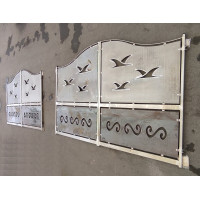 CANCELLO CARRABILE in Ferro con disegno Laser . Realizzazioni Personalizzate . Cod. 1520