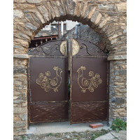 CANCELLO PEDONALE in Ferro con disegno Laser . Realizzazioni Personalizzate . Cod. 1521