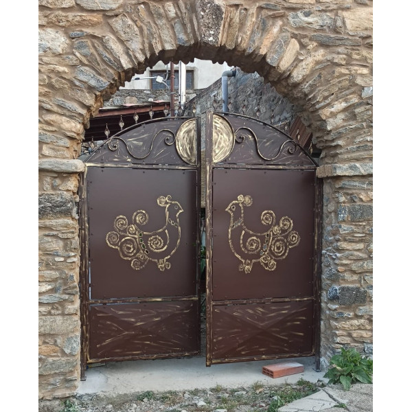 CANCELLO PEDONALE in Ferro con disegno Laser . Realizzazioni Personalizzate . Cod. 1521