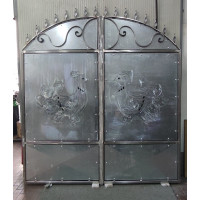 CANCELLO PEDONALE in Ferro con disegno Laser . Realizzazioni Personalizzate . Cod. 1521