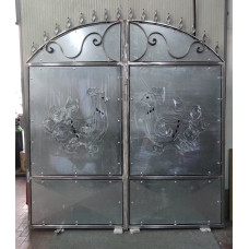 CANCELLO PEDONALE in Ferro con disegno Laser . Realizzazioni Personalizzate . Cod. 1521