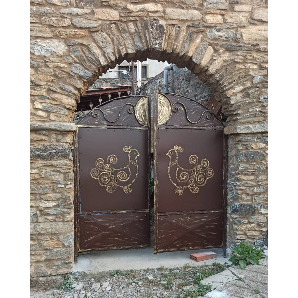 CANCELLO PEDONALE in Ferro con disegno Laser . Realizzazioni Personalizzate . Cod. 1521