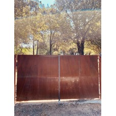 CANCELLO CARRABILE Ferro Corten . Realizzazioni Personalizzate . cod. 1524 . Detrazioni 50%