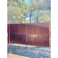 CANCELLO CARRABILE Ferro Corten . Realizzazioni Personalizzate . cod. 1524 . Detrazioni 50%