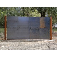 CANCELLO CARRABILE Ferro Corten . Realizzazioni Personalizzate . cod. 1524 . Detrazioni 50%