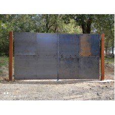 CANCELLO CARRABILE Ferro Corten . Realizzazioni Personalizzate . cod. 1524 . Detrazioni 50%