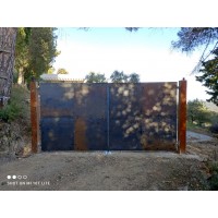 CANCELLO CARRABILE Ferro Corten . Realizzazioni Personalizzate . cod. 1524 . Detrazioni 50%