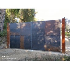 CANCELLO CARRABILE Ferro Corten . Realizzazioni Personalizzate . cod. 1524 . Detrazioni 50%