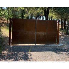CANCELLO CARRABILE in Ferro CORTEN . Realizzazioni Personalizzate . Cod. 1524